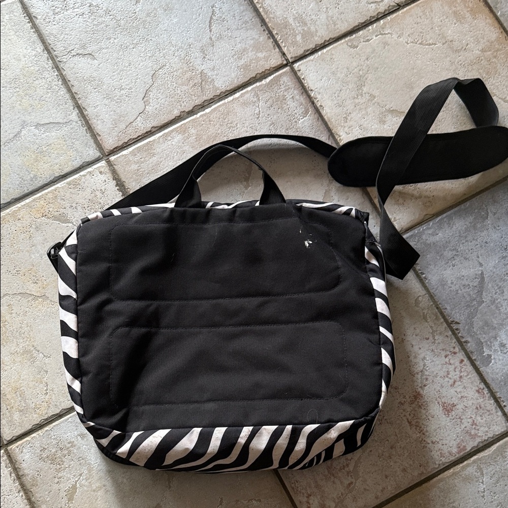 Jansport Black and White Zebra Crossbody Bag - Picture 3 of 10